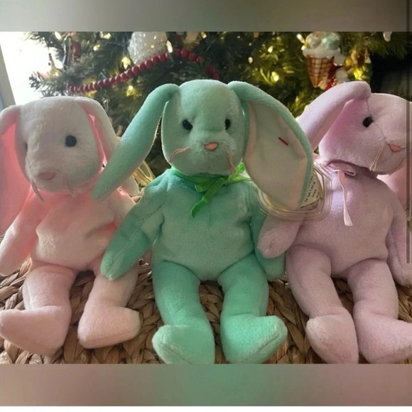 Hippity, Hoppity, Floppity TY Beanie Babies w/
"Original" & "suface" Tag Errors - Picture 1 of 2